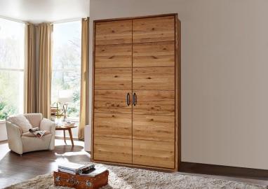 Kleiderschrank Wildeiche 106x60x219 natur geölt JANGALI #931