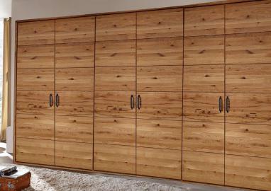 Kleiderschrank Wildeiche 362x60x219 natur geölt JANGALI #961