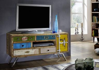 TV-Board Mangoholz 120x40x60 mehrfarbig lackiert LIVERPOOL #20