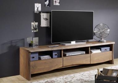 TV-Board Akazie 191x45x50 braun lackiert LIVE EDGE #209