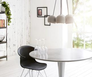 DELIFE Hängeleuchte Pentola 45 cm Grau 6 Schirme Rund Beton, Hängeleuchten