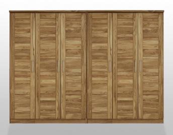 Kleiderschrank Wildeiche 285x61x207 natur geölt KONSTANZ #070
