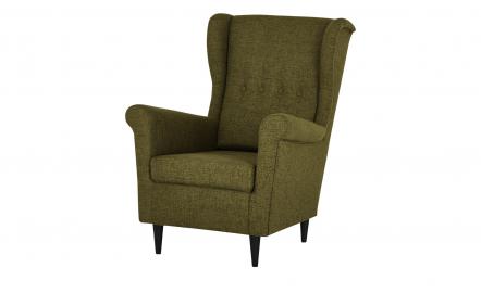 smart Sessel  Hubertine ¦ grün ¦ Maße (cm): B: 82 H: 102 T: 89 Polstermöbel > Sessel > Ohrensessel - Höffner