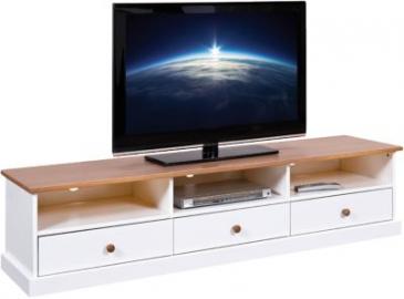 TV-Board Country 180x41x45 cm braun/weiß