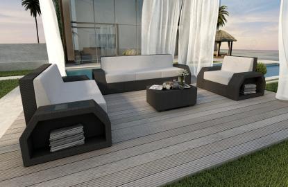 Rattan Lounge Set CLERMONT 3+2+1 v1