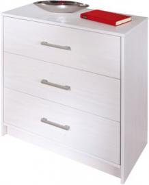 Massivholz Kommode Stodde 70x35x71 cm weiß