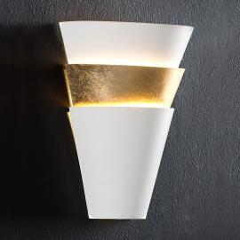 LED-Wandleuchte Isis mit Blattgold