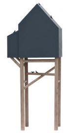 Palafitt Anrichte / 2-türig - L 64 cm - Seletti - Holz natur,Anthrazitgrau