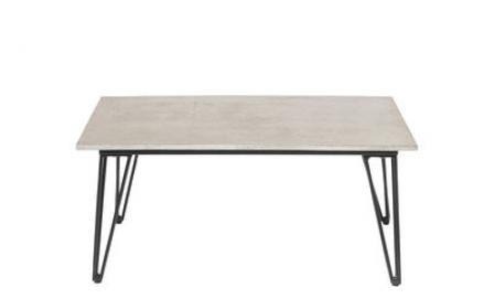 Concrete Couchtisch / Beton - 90 x H 60 cm - Bloomingville - Grau,Schwarz