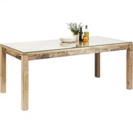Kare Design Esstisch MEMORY 160x80 cm Holz / Glas