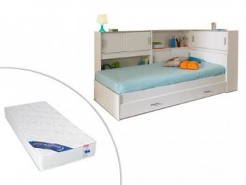 PARISOT Set Kinderbett mit Regal SNOOP + Matratze - 90x190cm