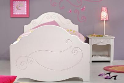 Kinderzimmer Set 2-tlg inkl 90x200 Bett u Nachtkommode Alice 4 von Parisot Weiss
