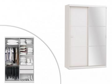 Kleiderschrank Schwebetürenschrank Peggy - Weiß
