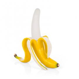 Banana Daisy Lampe ohne Kabel / Kunstharz & Glas - mit USB-Ladekabel - Seletti - Weiß,Gelb
