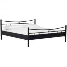 Metallbett Schwarz Design-7 160x200 cm DETROID-32