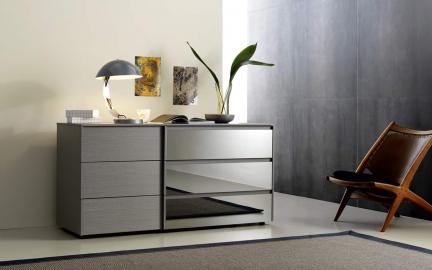 Kommode Dado Glas 6 Schubladen