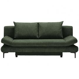 Schlafsofa in Dunkelgrün mit Bettfunktion