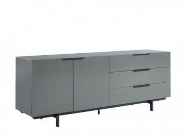 Sideboard TAYRON - 200cm - 2 Türen & 3 Schubladen - Grau