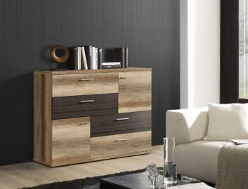 Kommode SKIVE von Forte Eiche Antik/Touchwood