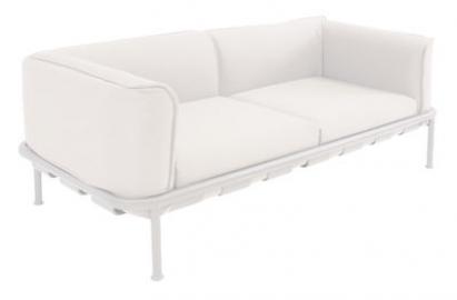 Dock Sofa / L 195 cm - Stoff - Emu - Weiß