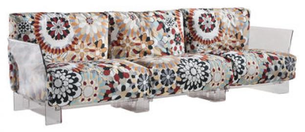 Pop Missoni Sofa 3-Sitzer - Kartell - Beige