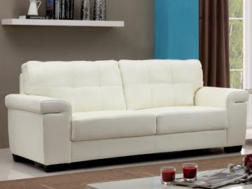 Ledersofa 3-Sitzer HAZEL - Elfenbein