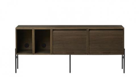 Hifive TV Möbel / TV-Möbel - L 150 x H 65 cm - Northern - Geräucherte Eiche