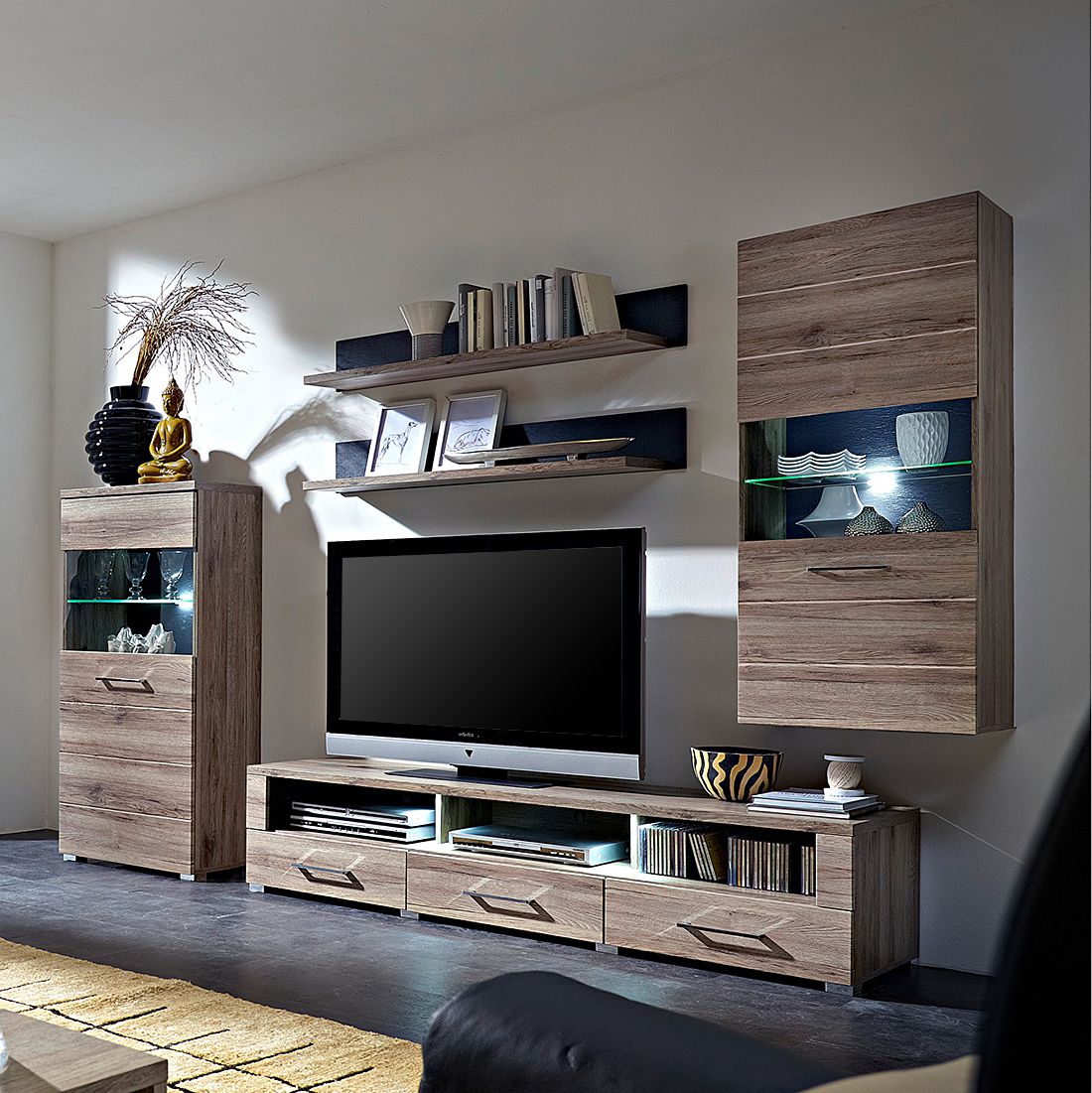 home24 Wohnwand Adorno III (5-teilig)