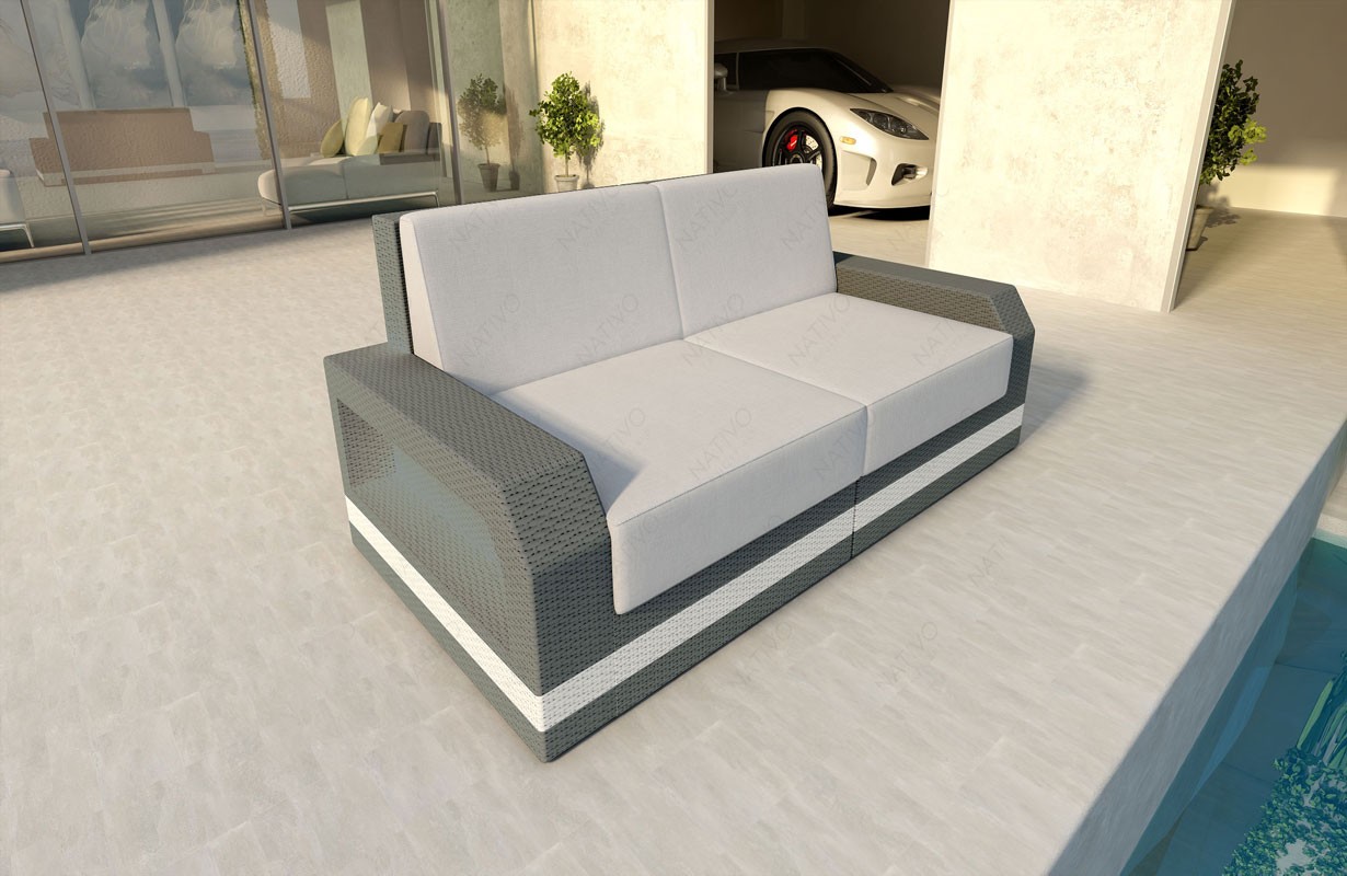 Rattan Lounge Sofa MESIA 2 Sitzer v2