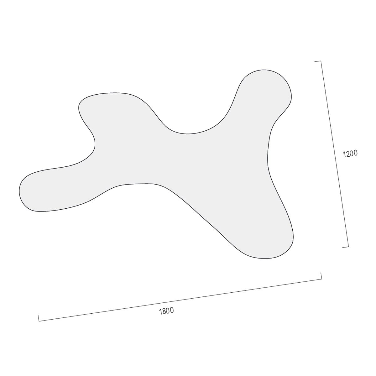 Lightnet Amorphicon-P1 Pendelleuchte, Form 3 / 170 cm, Silber matt