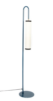 Tokyo Stehleuchte / H 140 cm - Metall & Stoff - Maison Sarah Lavoine - Weiß,Blau