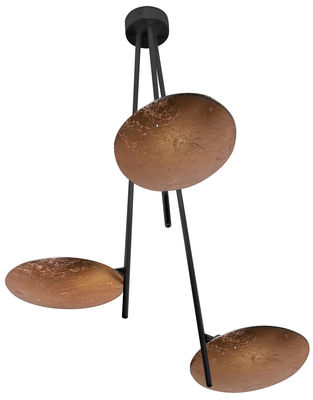 Lederam C3 Pendelleuchte / LED - H 53 cm - Catellani & Smith - Kupfer,Schwarz